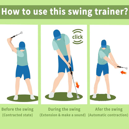 Retractable Golf Swing Trainer